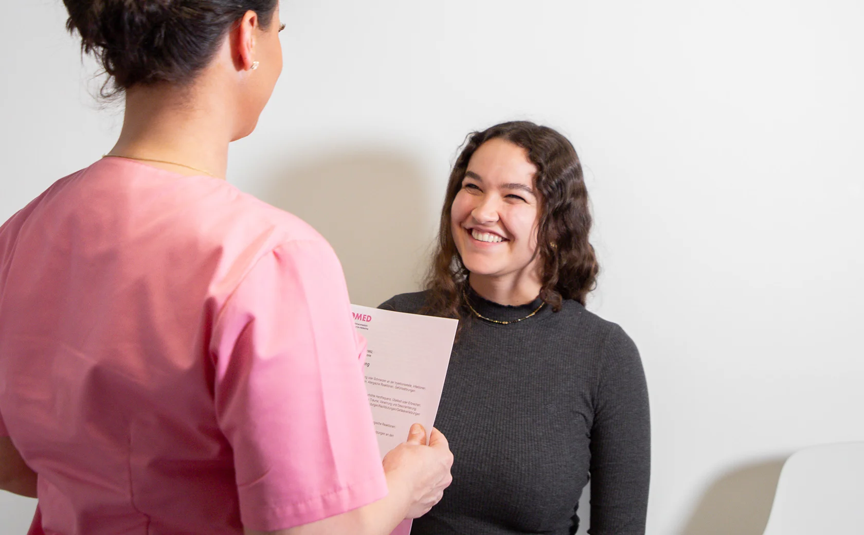 Consultation at the Dolomed pain clinic